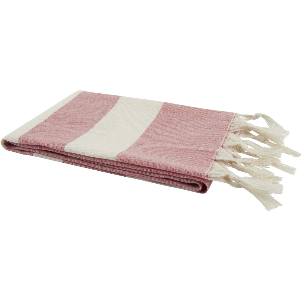 Logo trade promotional giveaways image of: Anders hammam towel 147 x 75.5 cm