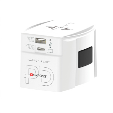 Logo trade advertising products image of: SKROSS World Travel Adapter MUV 65W PD with USB C Cable
