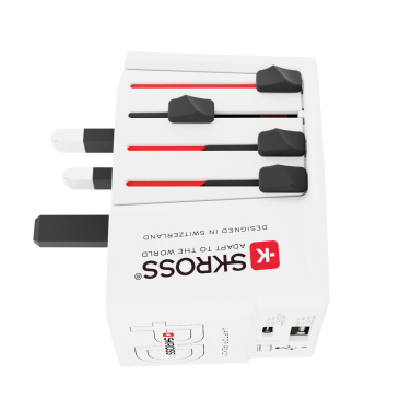 Logo trade promotional items picture of: SKROSS World Travel Adapter MUV 65W PD with USB C Cable