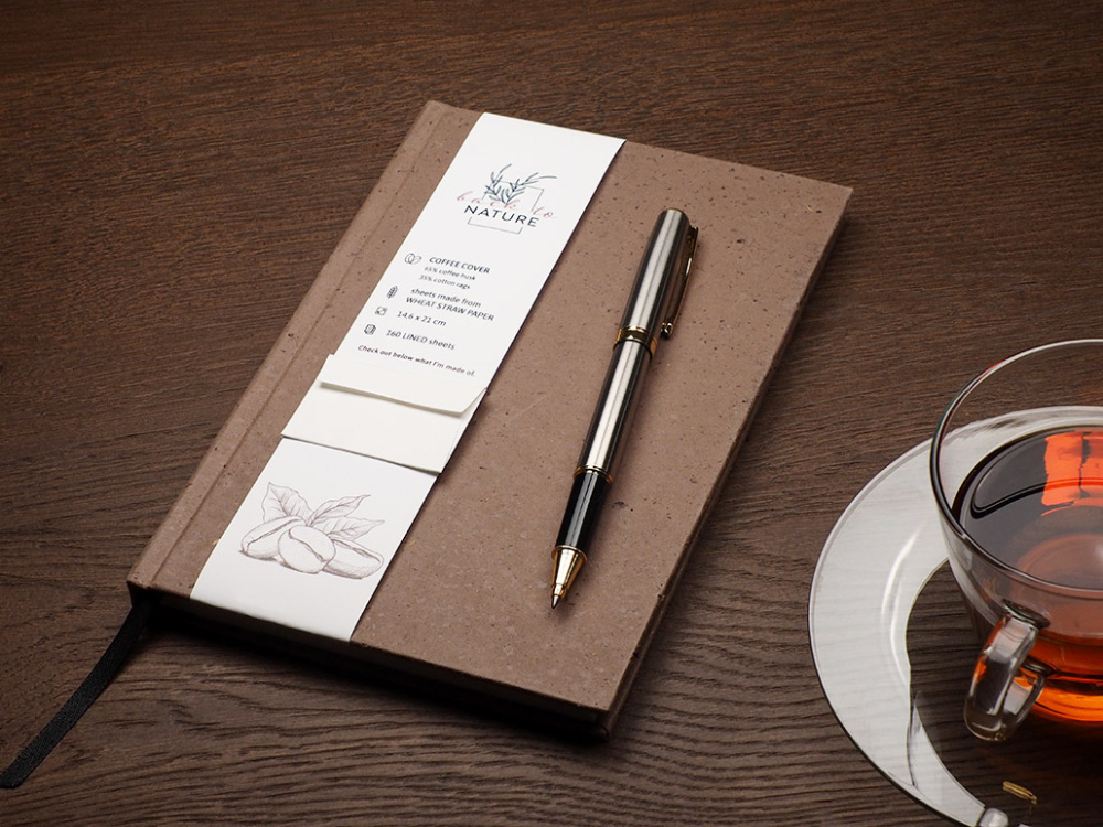 Logotrade corporate gifts photo of: Recycled Coffee Notebook 209733900