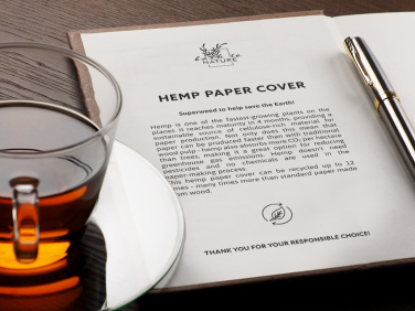 Logotrade promotional merchandise photo of: Recycled Hemp Notebook 209734300
