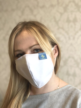 Logotrade advertising products photo of: BLACK-BLACK cotton face mask 140116500