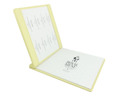 Logo trade business gifts image of: Menu cover 1083119
