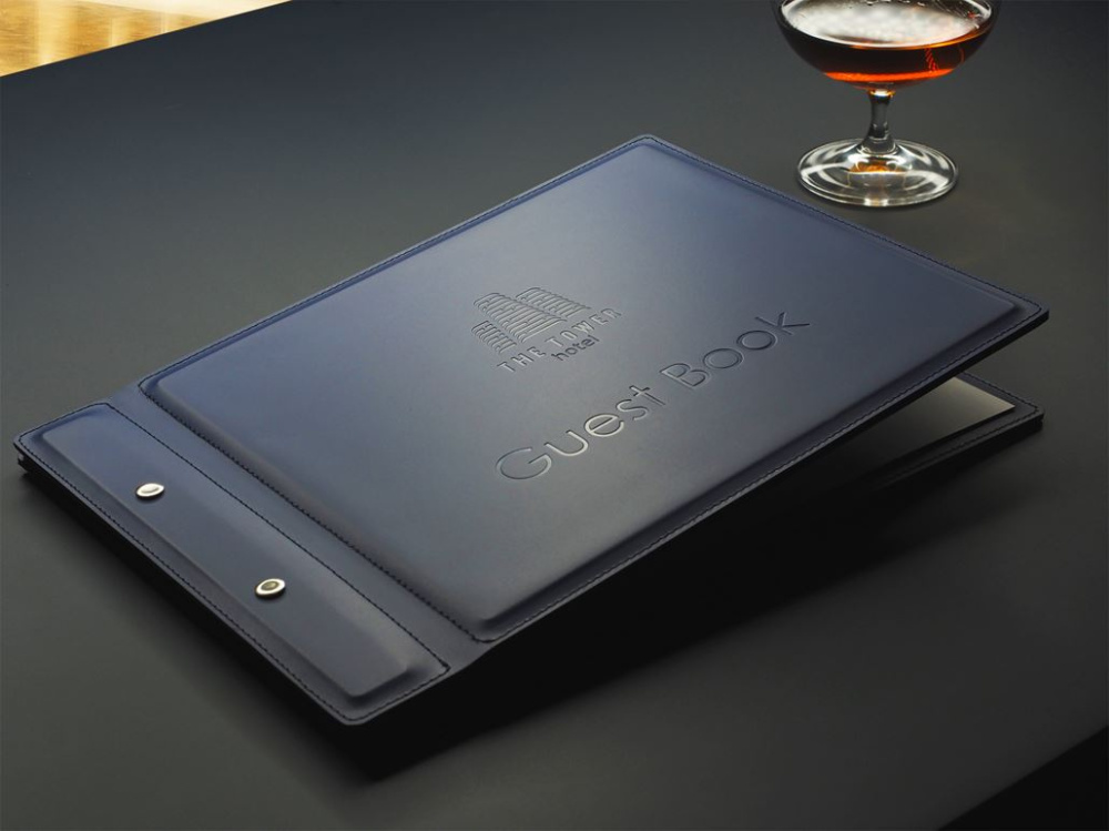 Logo trade promotional giveaways picture of: Guest book 1209094