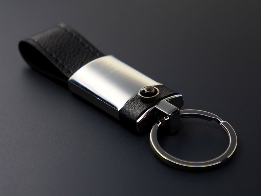 Logotrade promotional merchandise image of: Obsidian stone Keyring 1298095