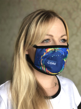 Logotrade promotional gift picture of: MARS PRO cotton mask (size M) with pocket and HEPA filter 1380165