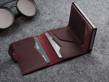 Logo trade corporate gifts image of: RFID wallet - Hunter Leather 2109284