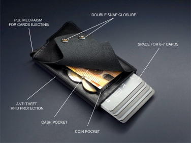 Logo trade advertising products image of: RFID wallet 545131