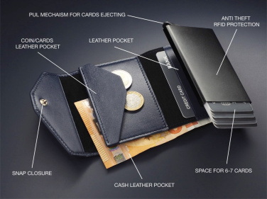 Logo trade advertising products image of: RFID wallet 1249131
