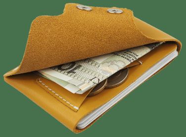 Logo trade business gifts image of: Wallet 384131