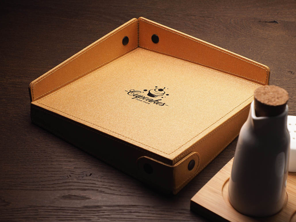 Logo trade promotional merchandise image of: Napkin box 1662280