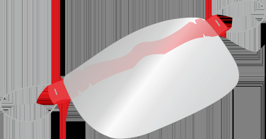 Logo trade promotional gifts picture of: HESTIA clear face shield-mask for mouth and nose 1452162