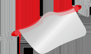 Logo trade business gift photo of: KALIPSO clear face shield-mask for mouth and nose 1447162
