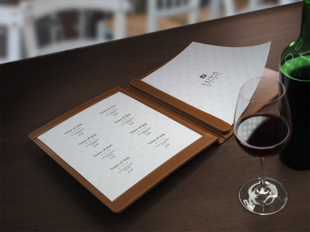 Logo trade promotional items picture of: Menu cover 1054119
