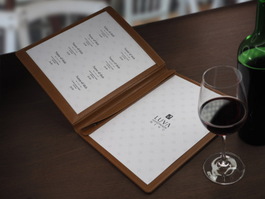 Logo trade business gifts image of: Menu cover 1054119