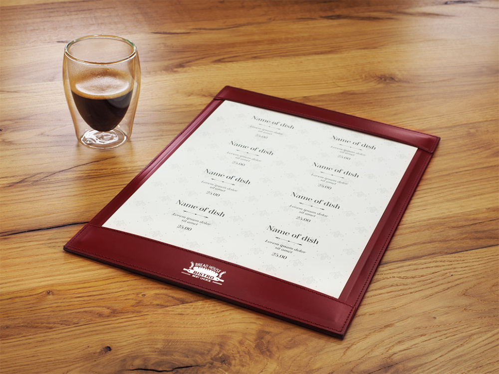 Logo trade corporate gifts image of: Menu pad 1025094