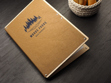 Logo trade promotional merchandise image of: Menu cover 1665121
