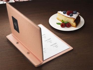 Logo trade promotional giveaways image of: Menu cover 1087281