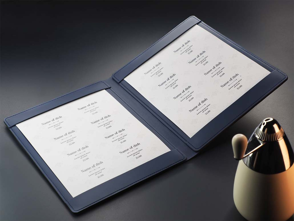 Logo trade promotional item photo of: Menu cover Fine Dining 1061243