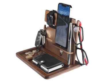 Logo trade promotional merchandise picture of: Wooden organiser 2016121