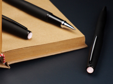 Logo trade promotional items image of: Opal stone Pen set 1286036