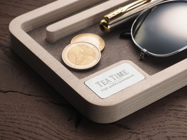 Logo trade promotional products picture of: Wooden desk organiser 1818121