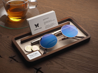 Logo trade promotional products image of: Wooden desk organiser 1818121