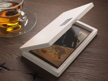 Logo trade promotional gifts picture of: Wooden bill box 1816121