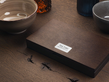 Logo trade promotional giveaways picture of: Wooden bill box 1816121