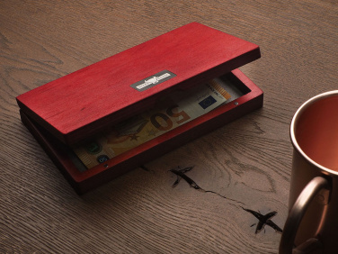 Logotrade promotional item image of: Wooden bill box 1816121