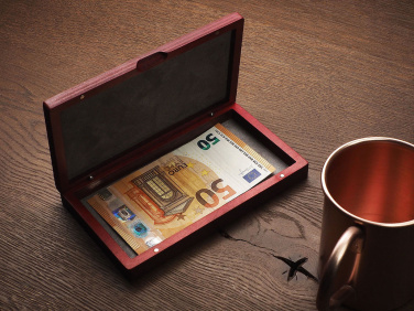 Logotrade promotional giveaway image of: Wooden bill box 1816121