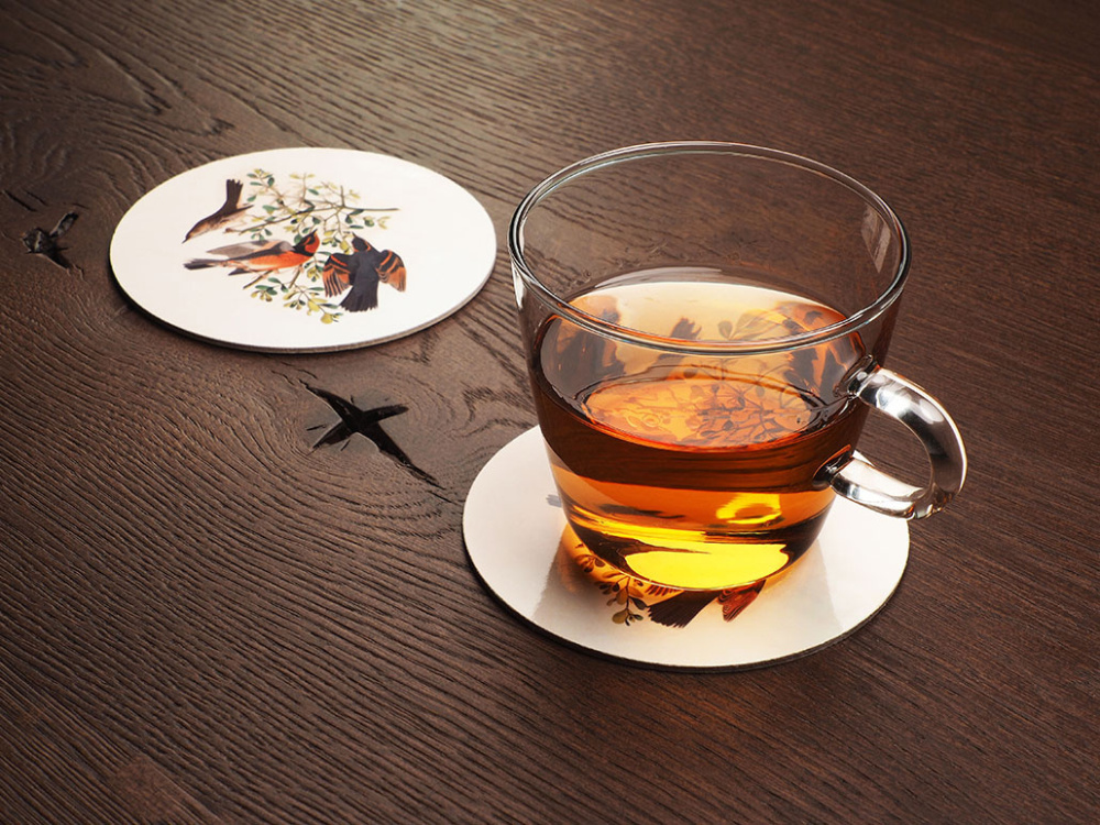 Logo trade business gift photo of: Printed paper coaster 1837117