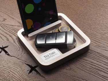 Logo trade promotional products image of: Wooden desk organiser 1846121