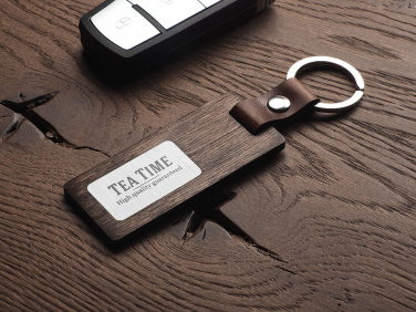 Logotrade promotional merchandise picture of: Wooden keyring 1853121