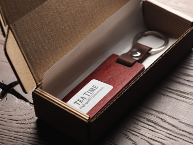 Logo trade promotional products image of: Wooden keyring 1853121