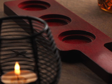 Logo trade promotional item photo of: Wooden 3 Shot Serving Board 1863121