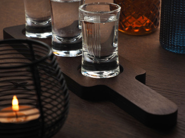 Logotrade business gift image of: Wooden 3 Shot Serving Board 1863121