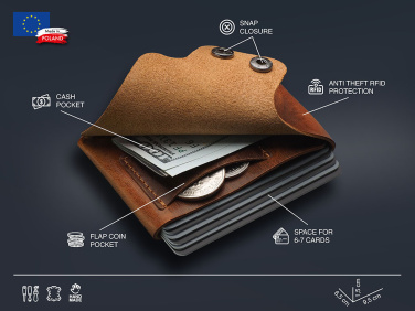 Logo trade advertising products picture of: Wallet 384310