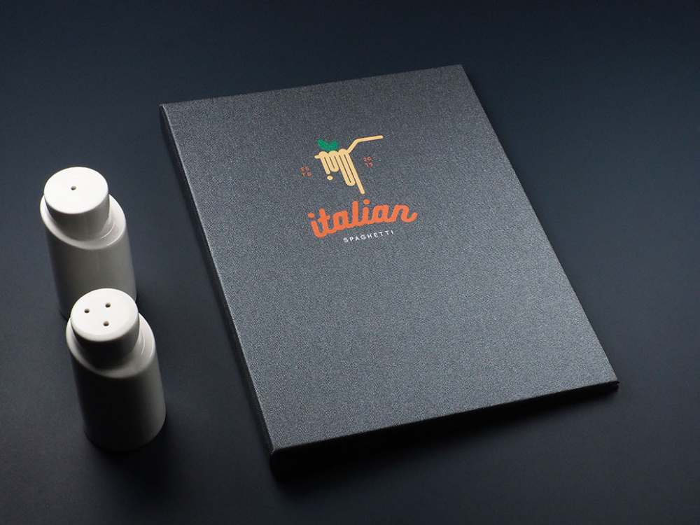 Logo trade promotional gifts image of: Menu cover 1952280