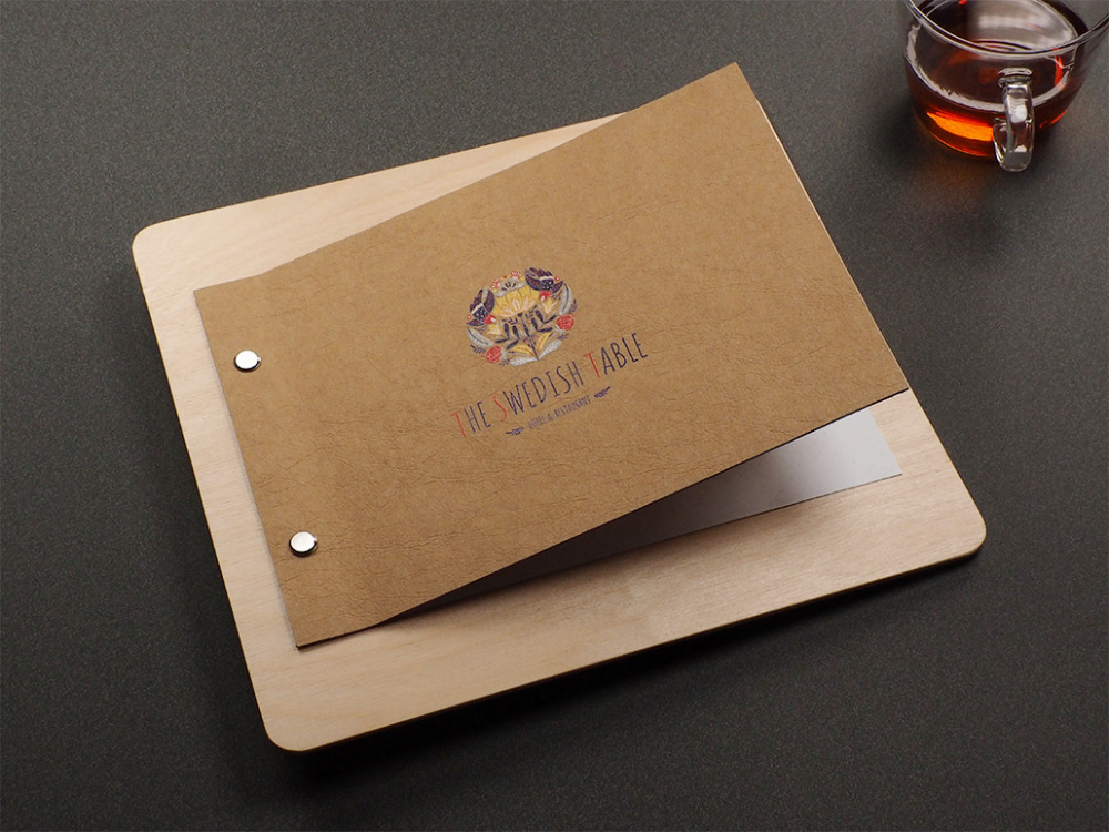 Logo trade advertising products image of: Menu cover 1211121