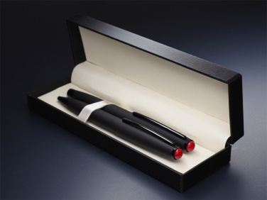 Logo trade promotional merchandise picture of: Coral stone Pen set 1285036