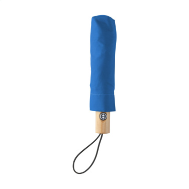Logo trade corporate gift photo of: Michigan foldable RCS RPET umbrella 21 inch