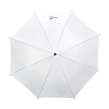 Logo trade corporate gift photo of: FirstClass RCS RPET umbrella 23 inch