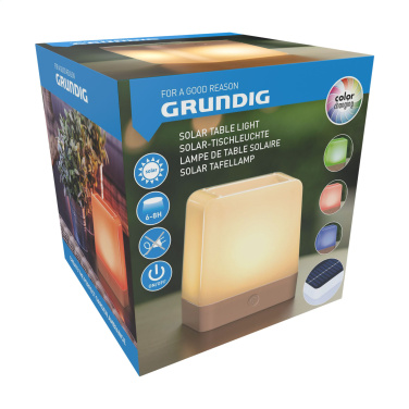 Logo trade promotional merchandise image of: Grundig Lumo Solar Table Lamp