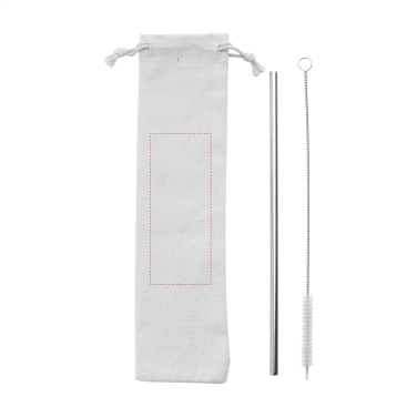 Logotrade corporate gift image of: Reusable 1 piece ECO Straw Set stainless-steel straw