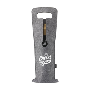 Logo trade promotional gifts picture of: Wine Bag-to-Give GRS RPET