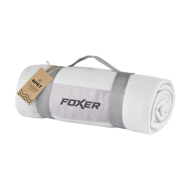 Logo trade business gift photo of: SuperSoft RPET (180 g/m²) fleece blanket