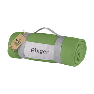 Logotrade promotional gift picture of: SuperSoft RPET (180 g/m²) fleece blanket