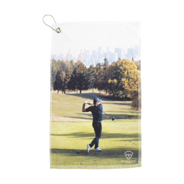 Logo trade promotional gift photo of: GolfTowel 400 g/m² 30x50