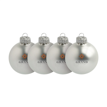 Logotrade promotional product picture of: Christmas Bauble Ø 6 cm - set of 4 - Made in Europe